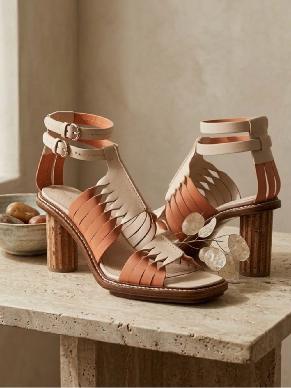 Ulla Johnson Madeira Twisted Heel Sandal in Cherry Blossom Women’s Size 38.5 NIB